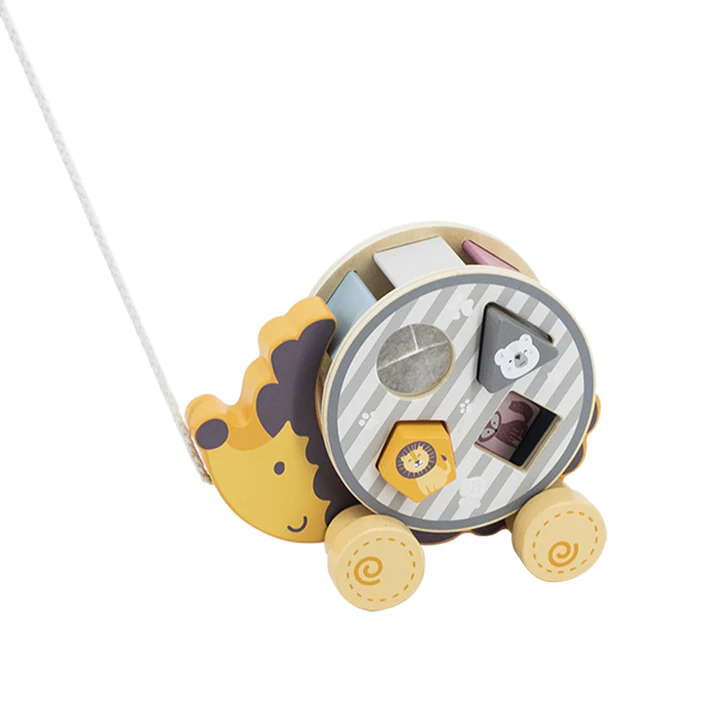 PolarB - Hedgehog Pull Toy with Sorting Wheel