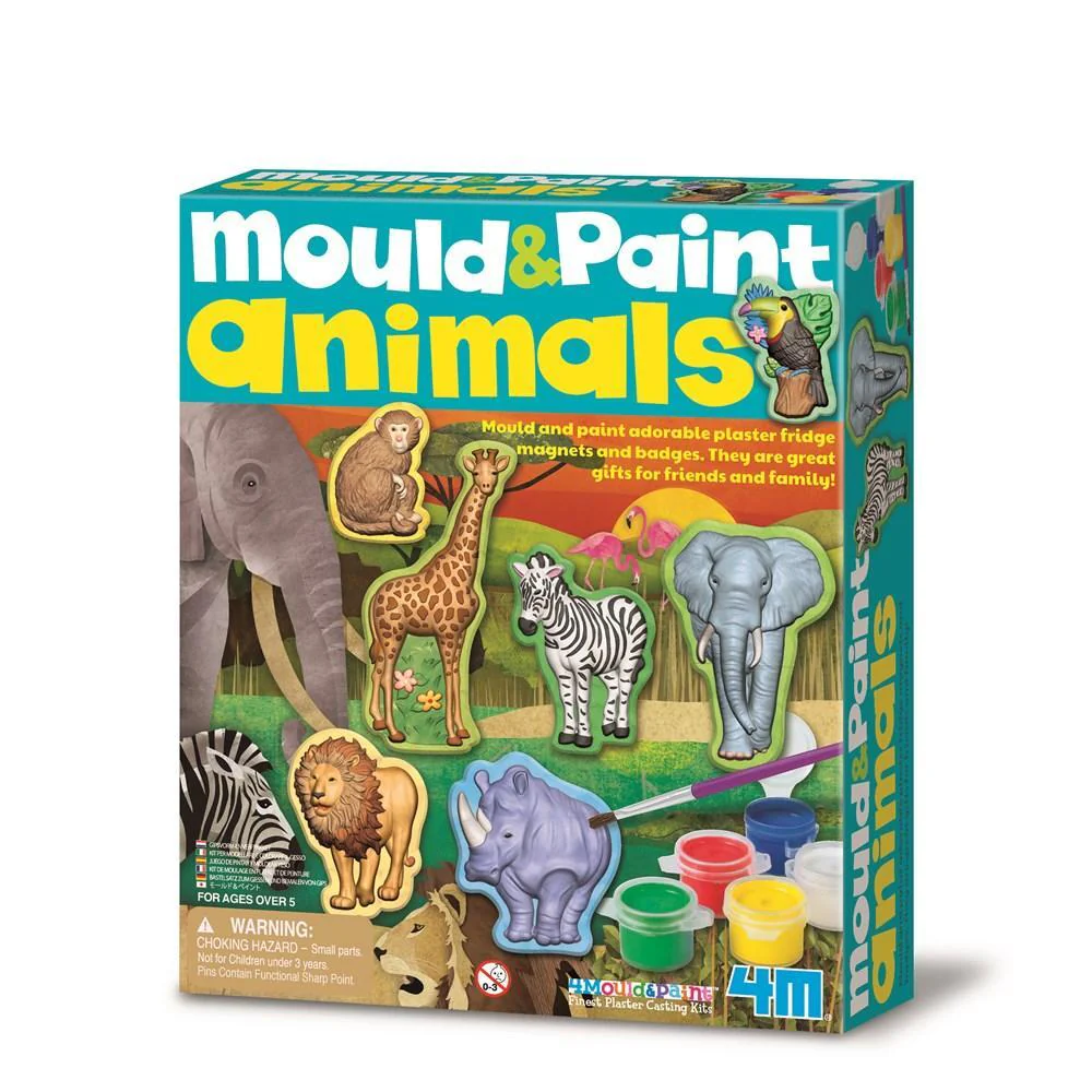 4M Mould and Paint Wildlife Animals