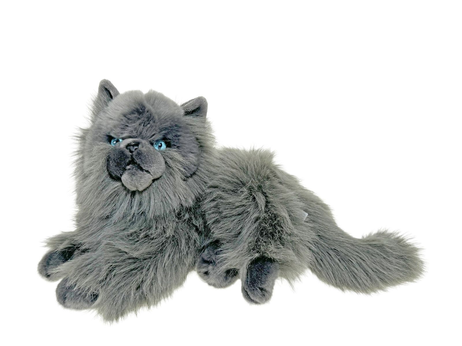 Cotton Candy Cat Storm Grey Lying 30cm Plush Soft Toy