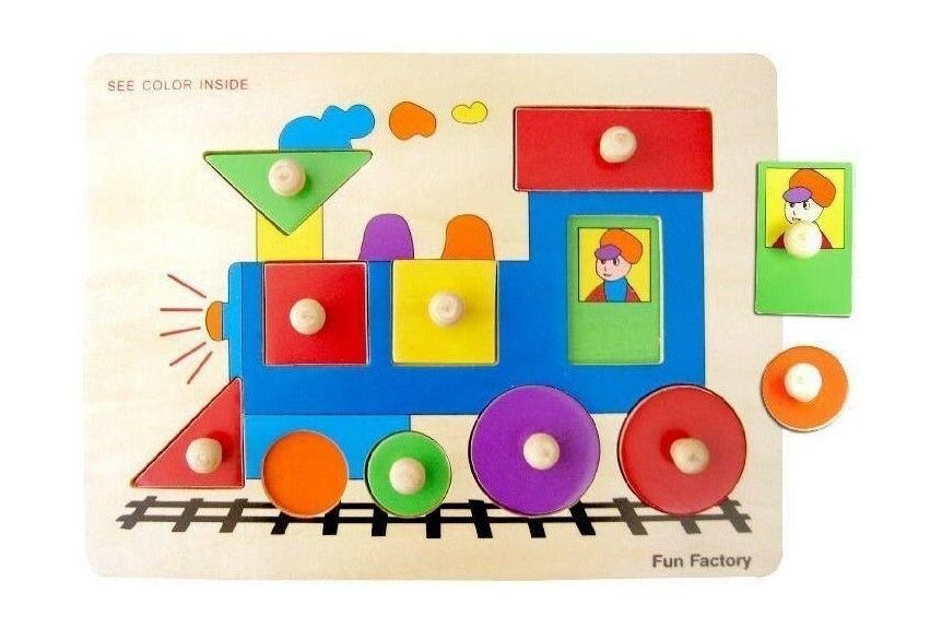 Train Shape Puzzle D3104 (Ages 2+)