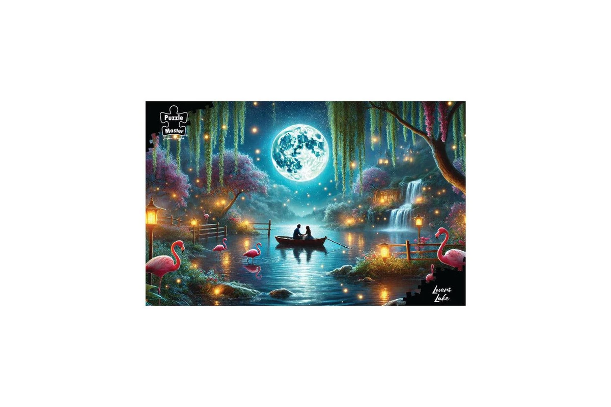 1000pc Puzzle Master Jigsaw Puzzle Lovers Lake Moonlit 12y+