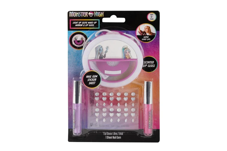Monster High Light Up Selfie Makeup Mirror and Gloss Kids/Childrens Toy 6y+